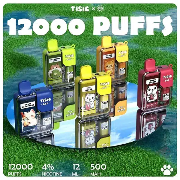 貓咪TISIC 抛棄式 12000口 一次性電子烟 大容量口數 4%尼古丁含量 2 貓咪TISIC電子煙